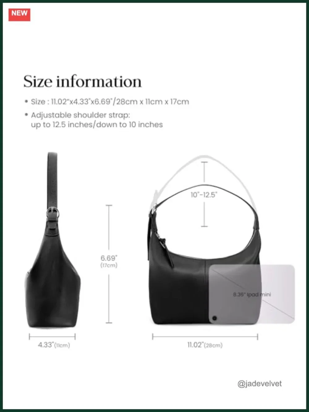 Genuine Leather Slouchy Hobo Bag Women Shoulder Purse Work Tote